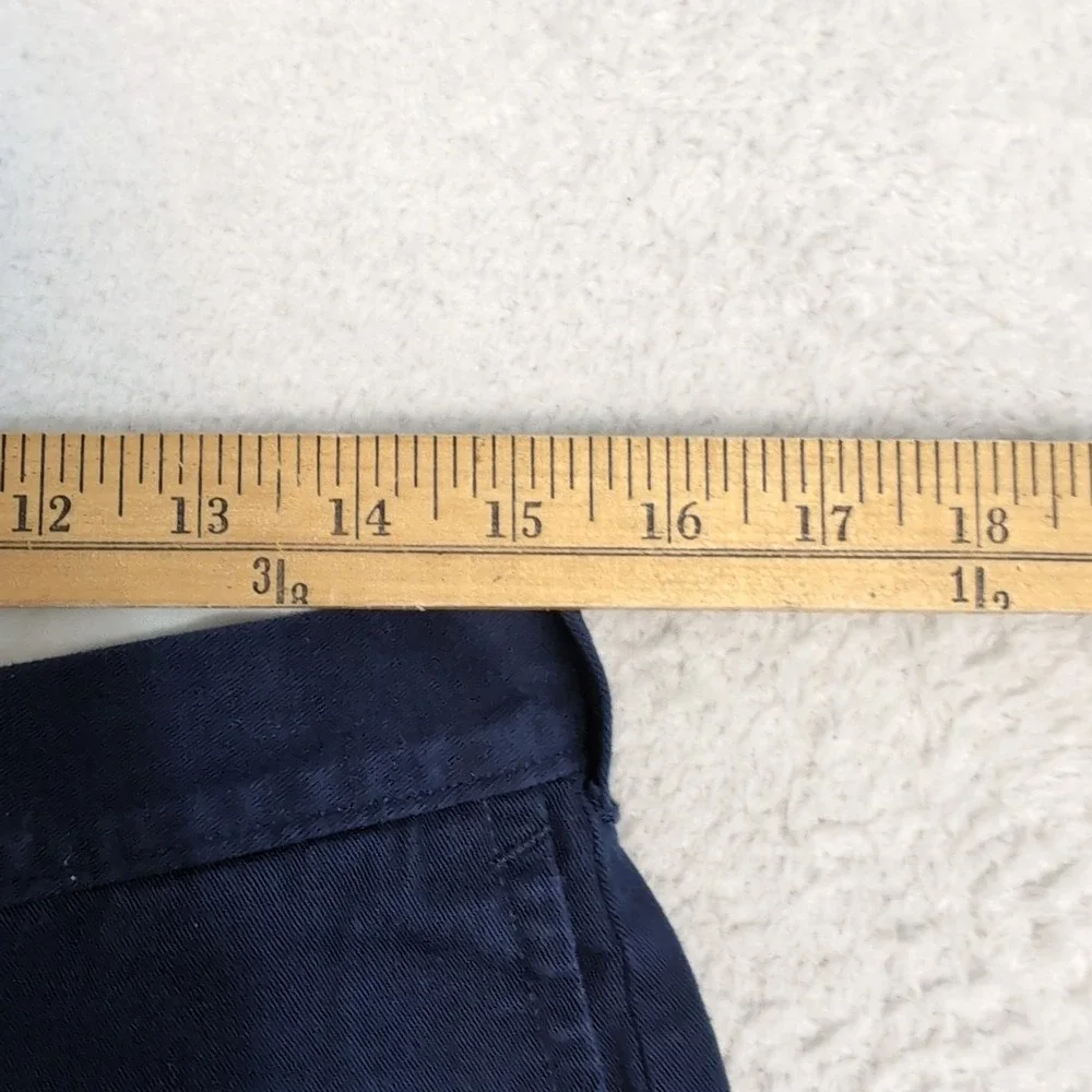 J Crew Mercantile Chino‎ Shorts Blue Flat Front Men's 30 x 9